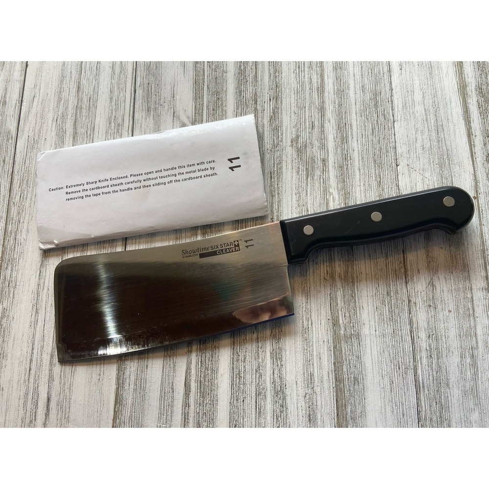 Showtime Six Star Cleaver #11 Heavy Knife 7in Blade Stainless Steel New